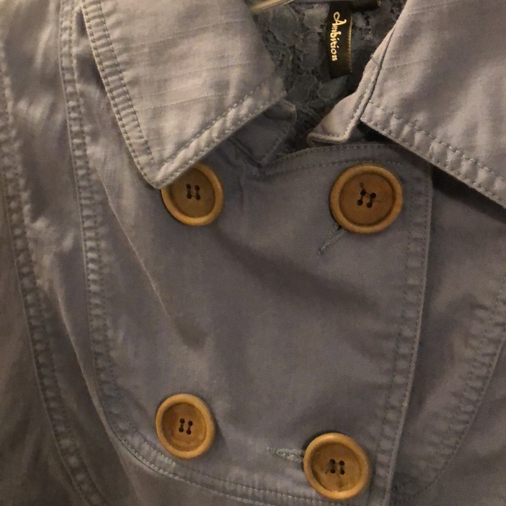 Dusty Blue/Gray Ambition 3/4 Sleeve Jacket - Picture 2 of 6